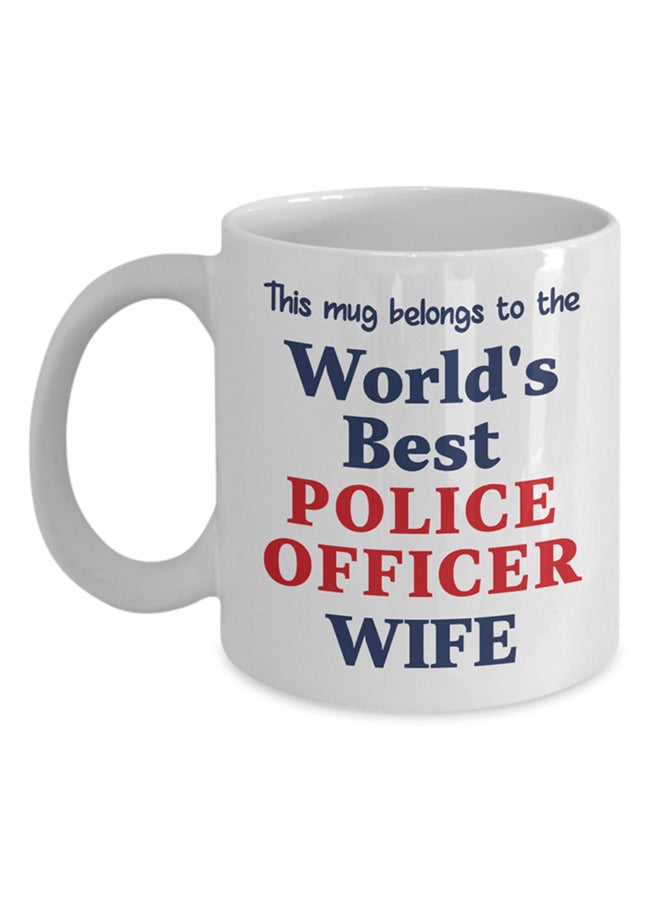 Italco_CP World'S Best Police Officer Wife Mug White