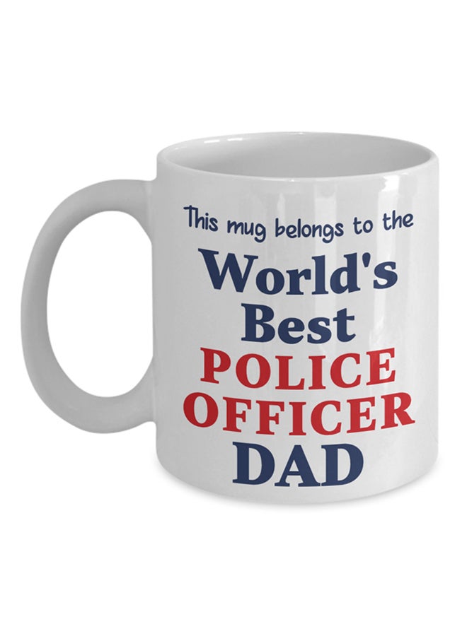 Italco_CP World'S Best Police Officer Dad Mug White