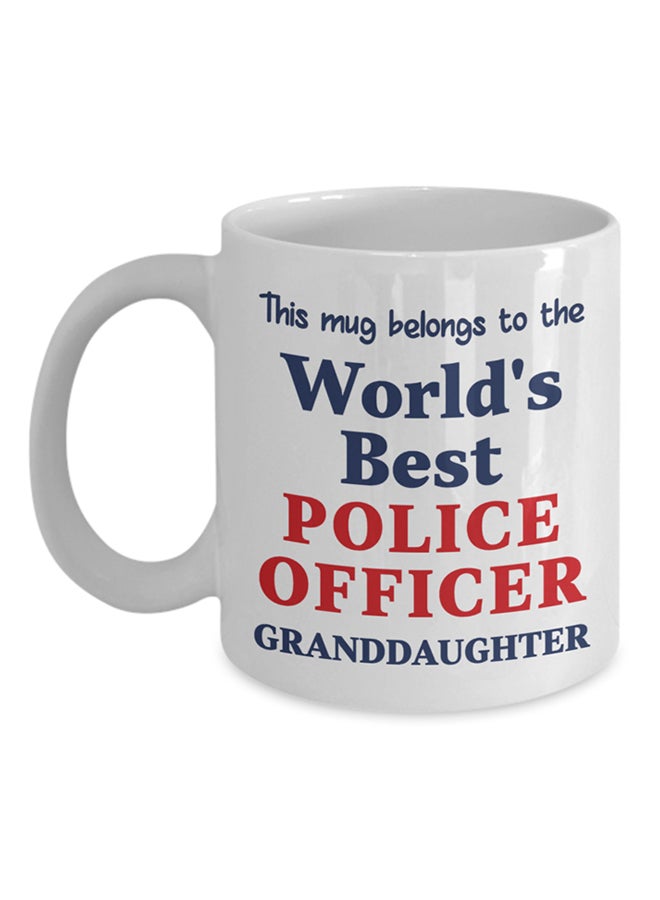 Italco_CP World'S Best Police Officer Granddaughter Mug White