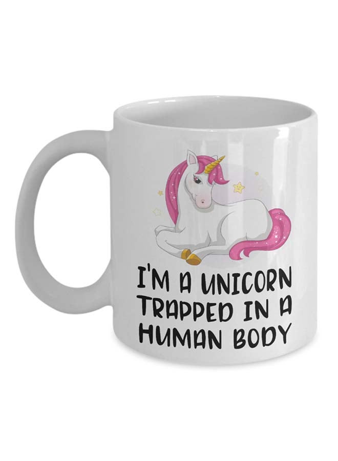 Italco_CP I'M A Unicorn Trapped In A Human Body Mug White