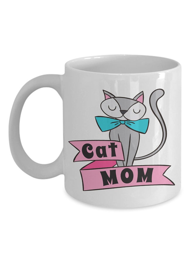 Italco_CP Funny Cat Mom Mug White