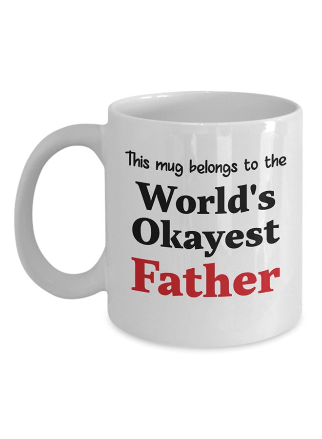 Italco_CP World's Okayest Father Mug White