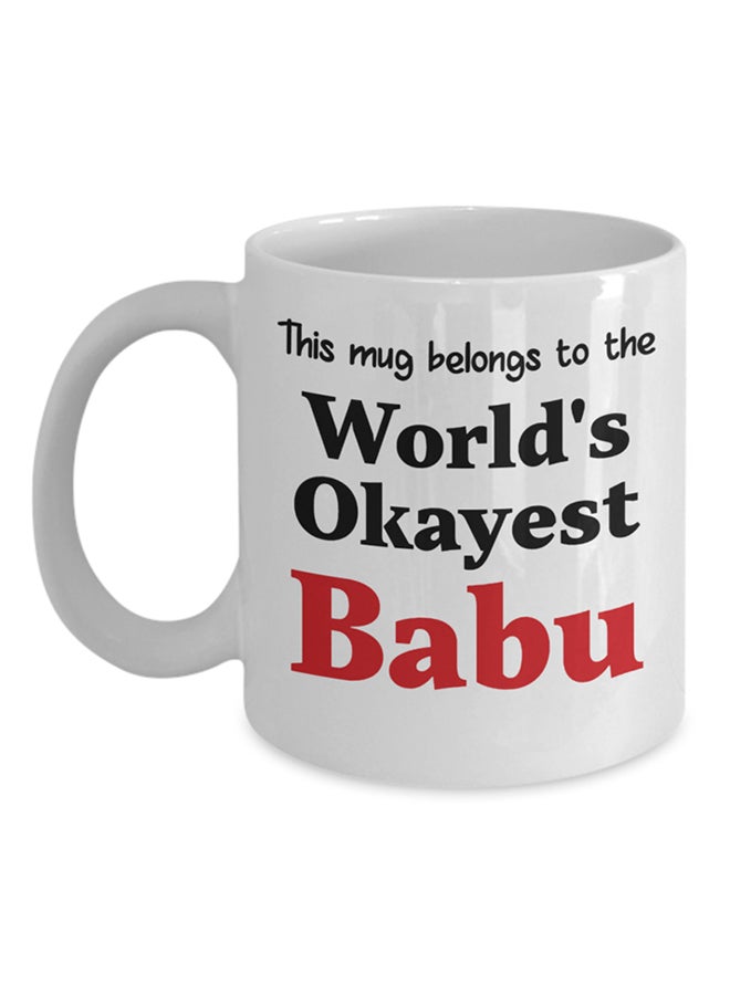 Italco_CP World'S Okayest Babu Mug White