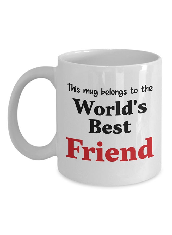 مج مطبوع بعبارة "World's Best Friend" أبيض - v1573830190/N32106702A_1