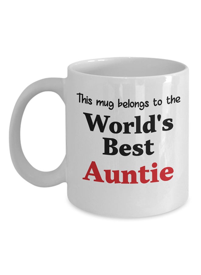 Italco_CP World'S Best Auntie Mug White