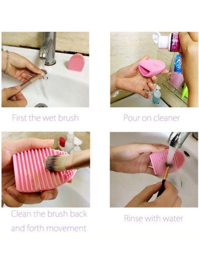 Generic Brush Egg Cleaning Glove MakeUp Washing Brush Scrubber Board  - Image 4