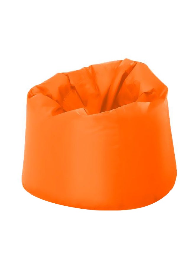 Leather Bean Bag Orange - Image 1