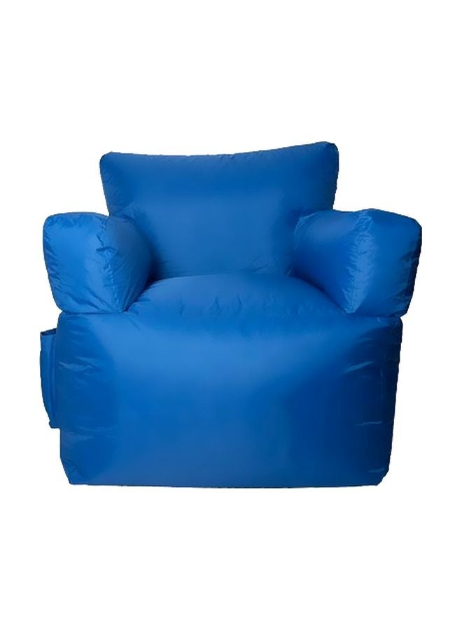 Leather Bean Bag Chair Blue