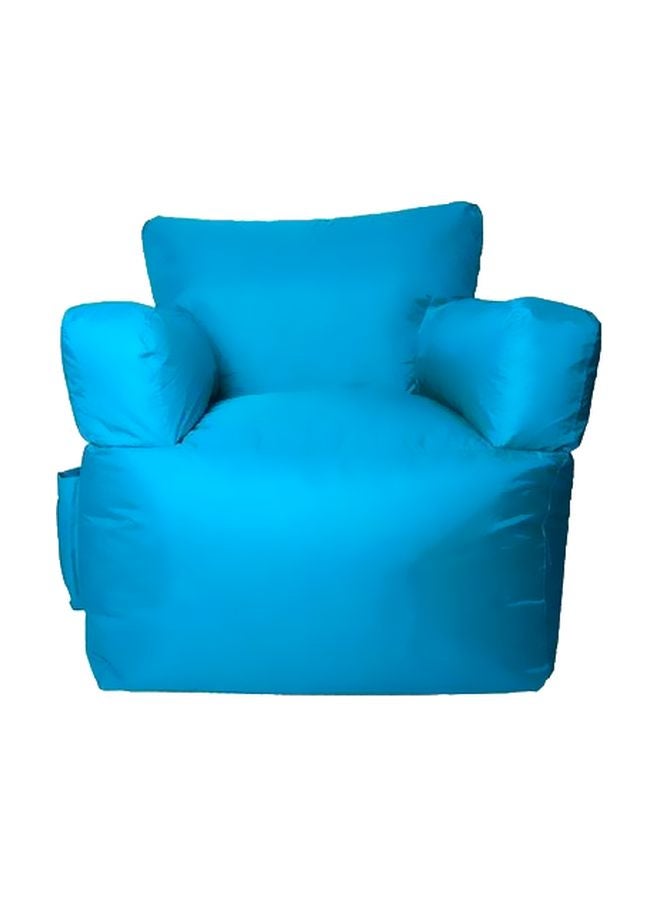 Leather Bean Bag Chair Sky Blue