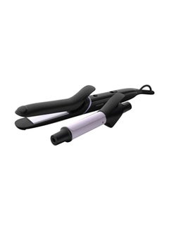 Philips StyleCare Multi Hair Straightener And Curler Black/Purple 30x80mm 