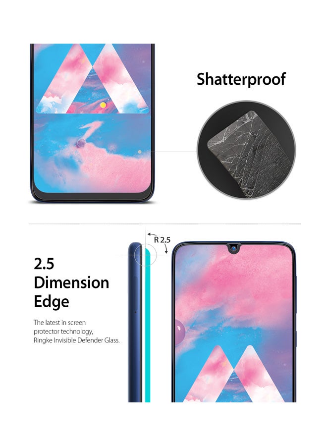 Ringke 3-Piece Tempered Glass Screen Protector For Samsung Galaxy M30 Clear - Image 3