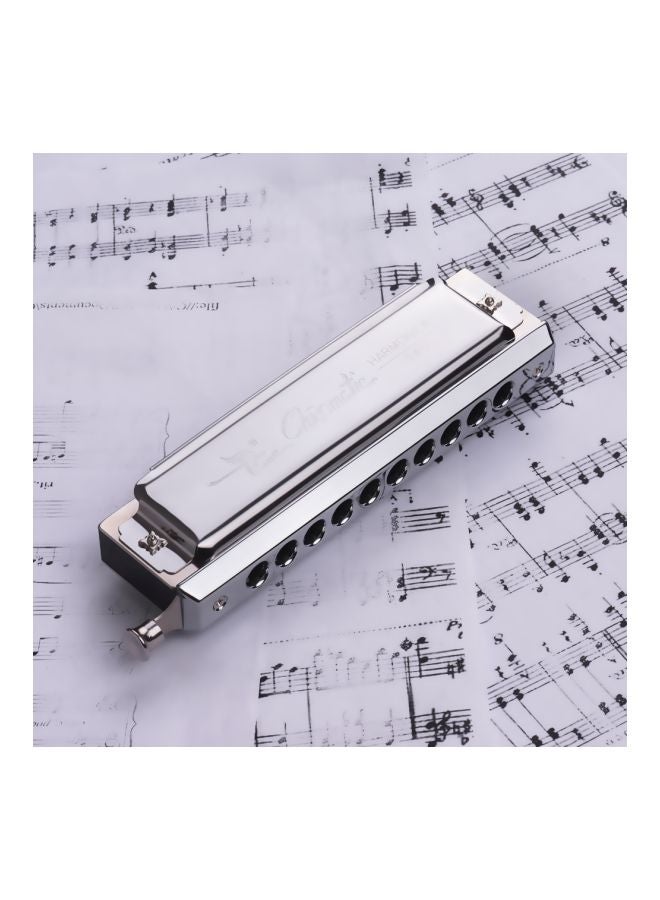 Swan Chromatic Harmonica With Exquisite Box