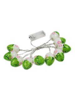 Generic 10-Bulbs Cute Eggs LED Light Green/White 