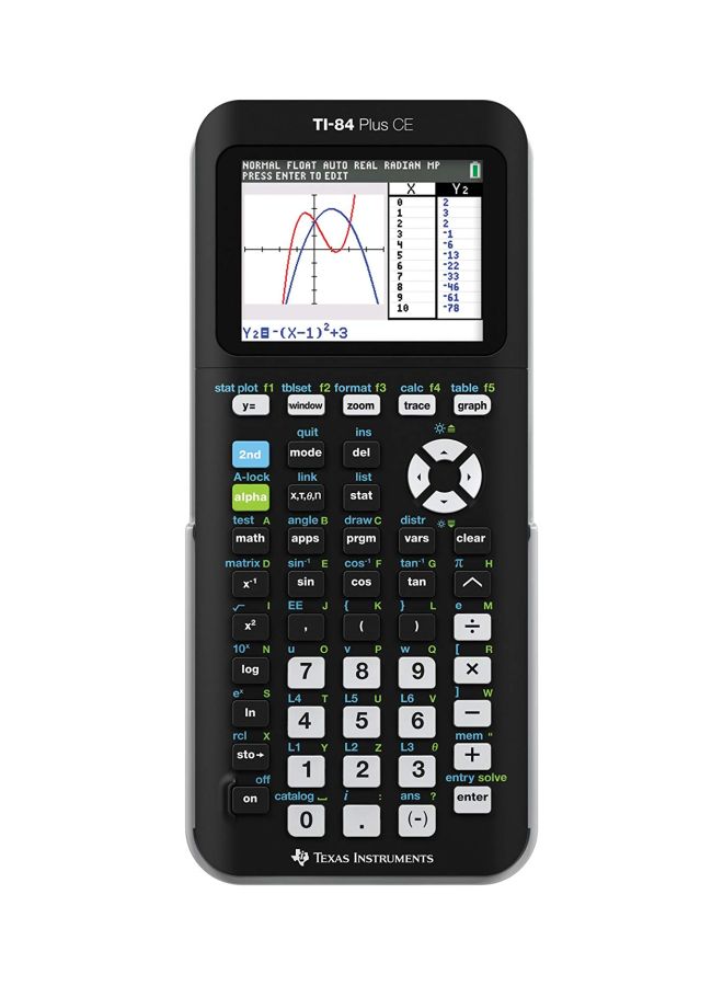 TEXAS INSTRUMENTS - TI-84 Plus Graphing Calculator Black - Image 1