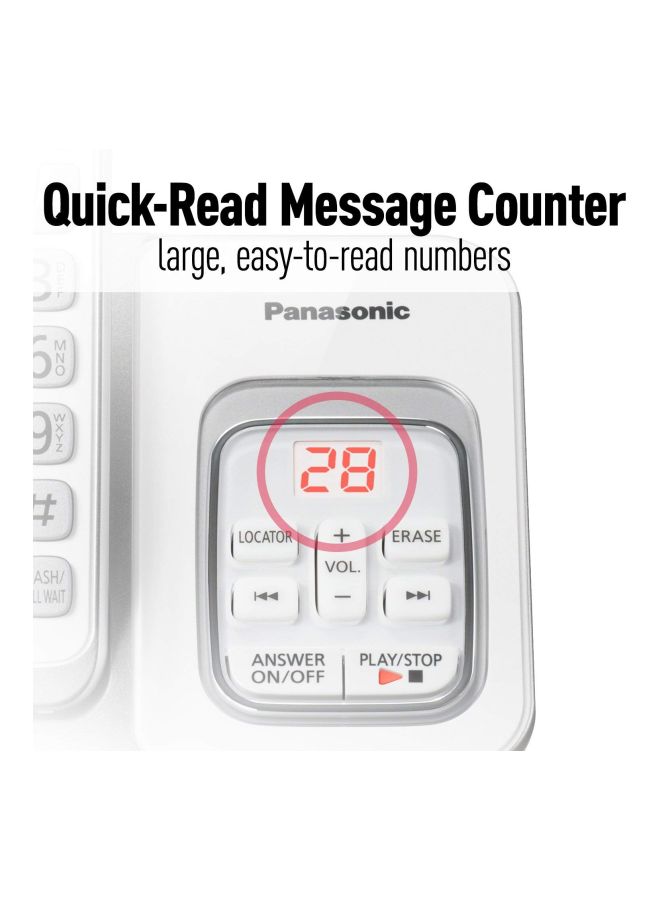 Panasonic - Expandable Cordless Phone Set White - Image 1