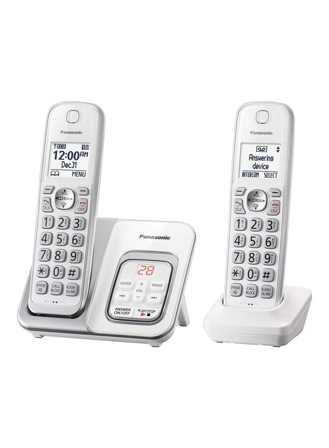 Panasonic - Expandable Cordless Phone Set White - Image 1