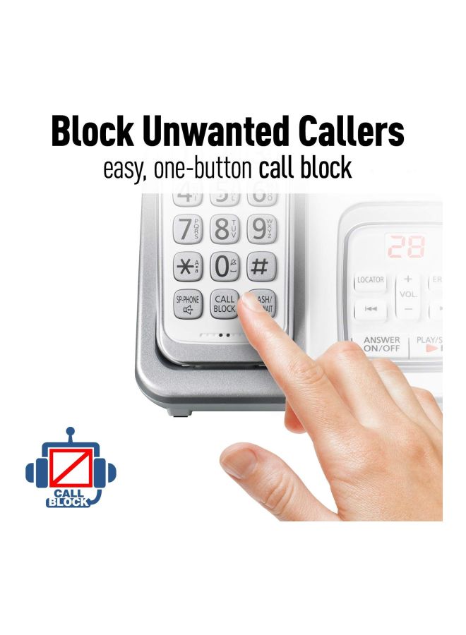 Panasonic - Expandable Cordless Phone Set White - Image 1