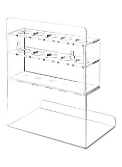 MyGift 2-Piece Wall Mounted Dry Erase Marker And Eraser Organizer Set Clear  - Image 2