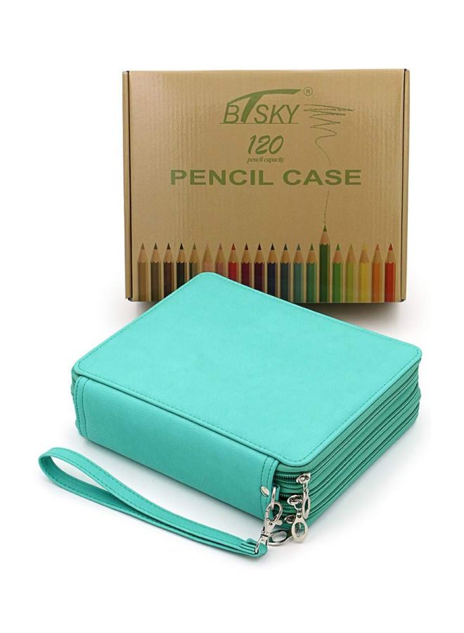 BTSKY Coloured Pencil Case Green - Image 4