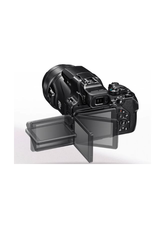 Coolpix P1000 Point And Shoot Camera 125x Wide Optical Zoom-NIKKOR ED Glass Lens 16MP With Vari-angle LCD Screen, Built-in Wifi And Bluetooth
