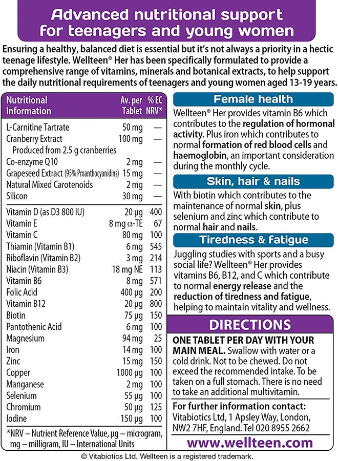 Vitabiotics Wellteen Her 30S - Image 5