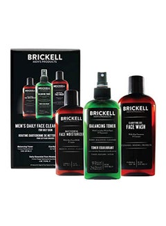 Brickell Men's Products 3-Piece Daily Face Cleanse Routine  - Image 1