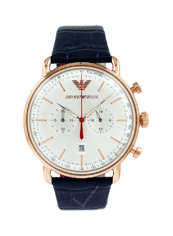 EMPORIO ARMANI Men's Leather Analog Wrist Watch
 AR11123  - Image 1