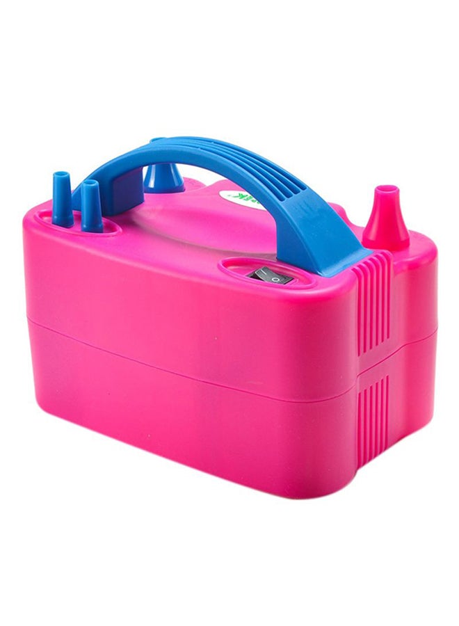 Electric Balloon Blower Air Pump Pink/Blue  - Image 2