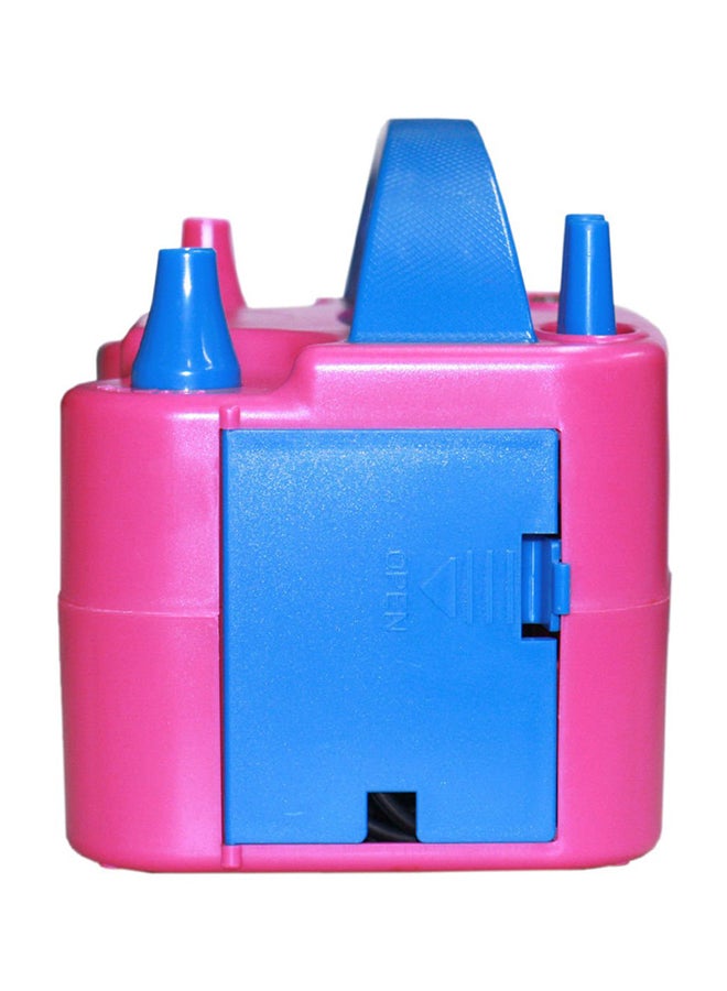 Electric Balloon Blower Air Pump Pink/Blue  - Image 3