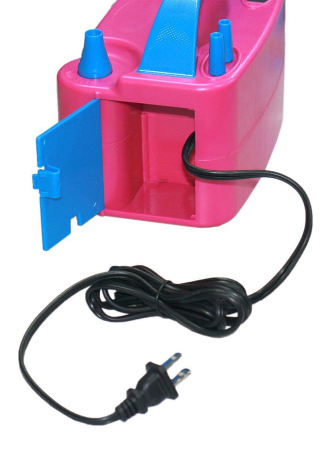 Electric Balloon Blower Air Pump Pink/Blue  - Image 5