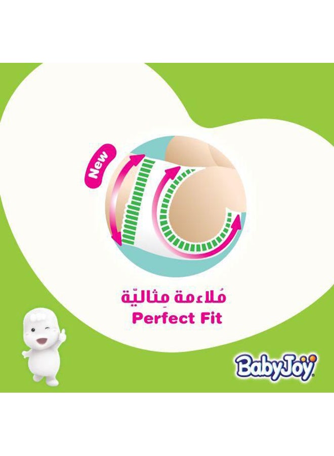 بيبي جوي وسادة ماسية مضغوطة، حجم 1 حديثي الولادة، حتى 4 كجم، عبوة ضخمة، 84 حفاضة - Image 5