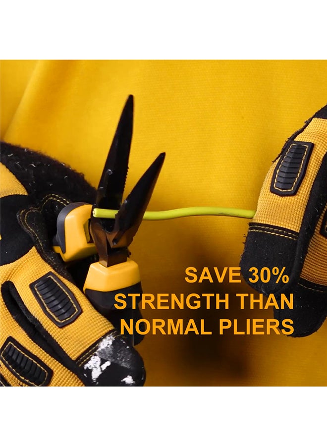 INGCO Pliers With Insulated Hand Black/Yellow/Silver 8inch - Image 4