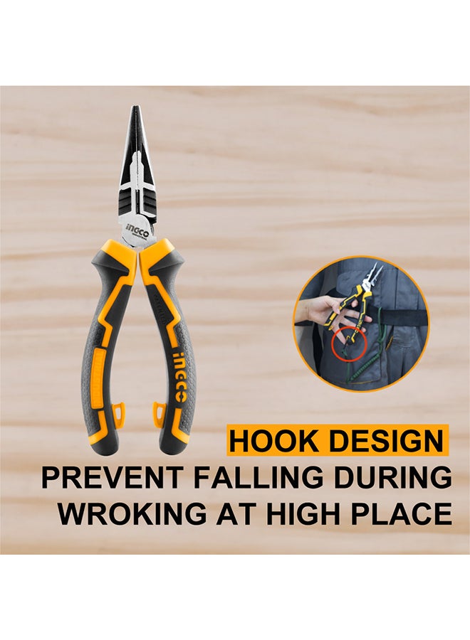 INGCO Pliers With Insulated Hand Black/Yellow/Silver 8inch - Image 3