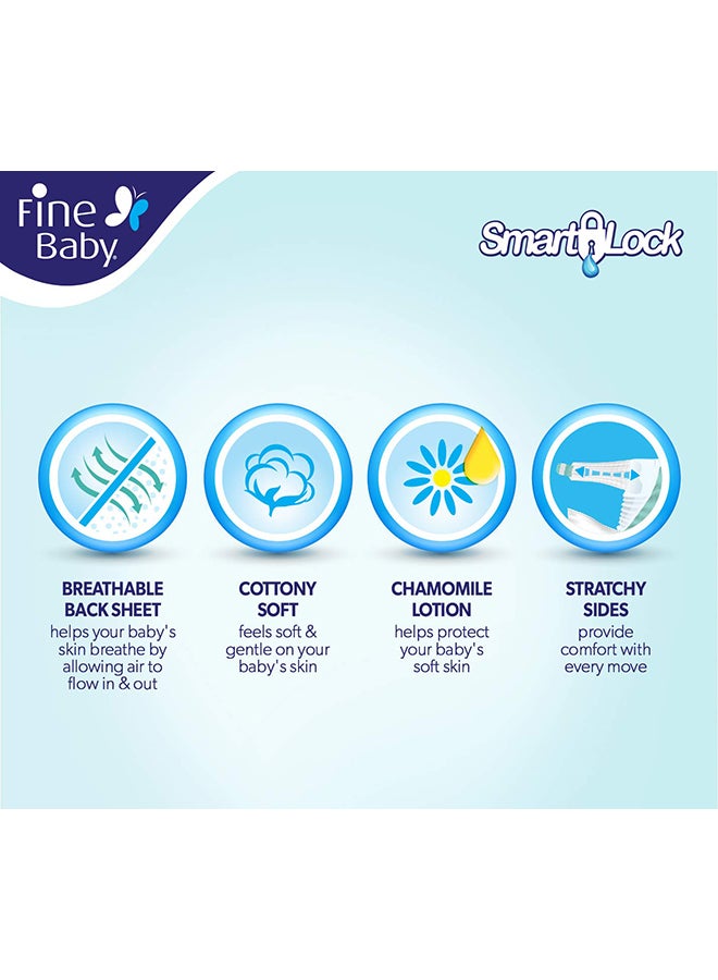 Fine Baby - Mother's Touch Lotion Diaper, Size 3, Medium, 4-9 Kg, 168 Count - Image 1