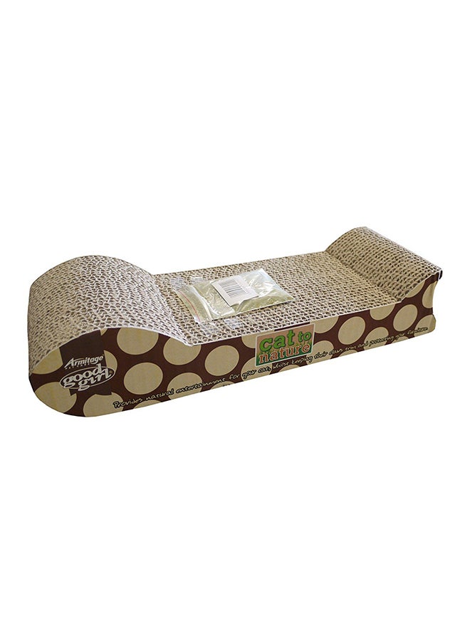 Armitage Meowee Good Girl Cat To Nature Scratcher With Catnip Beige 14inch  - Image 2