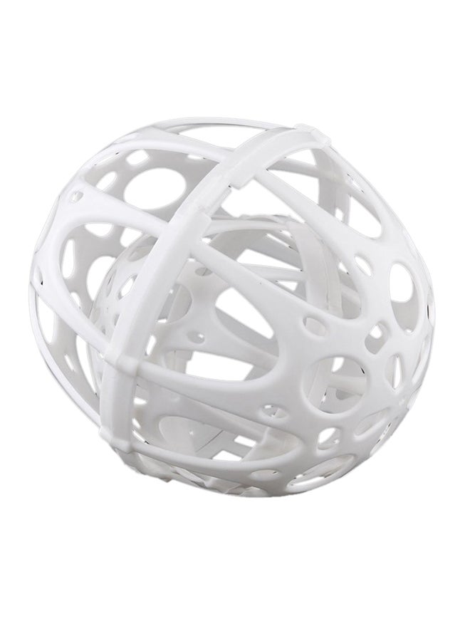 Bubble Bra 2-Piece Plastic Laundry Ball Set White  - Image 1
