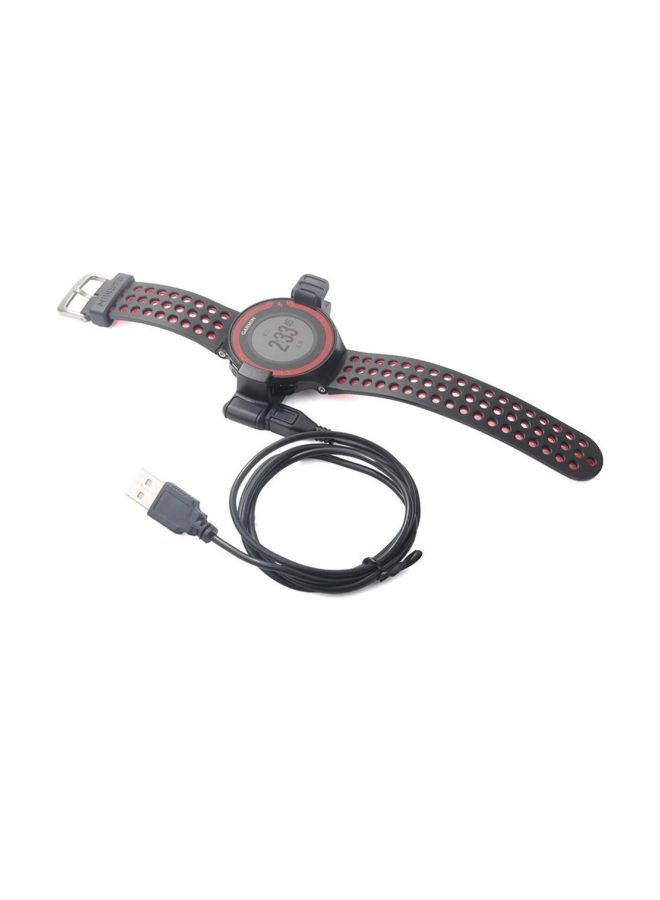 USB Clip Charging Cable For Garmin Forerunner 220 GPS Watch Black  - Image 4