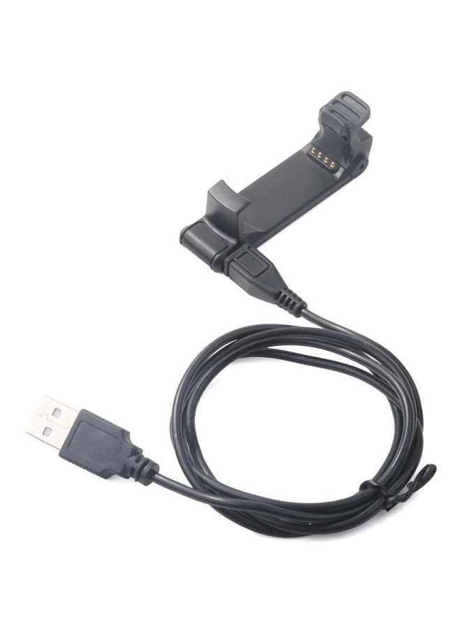 USB Clip Charging Cable For Garmin Forerunner 220 GPS Watch Black  - Image 5