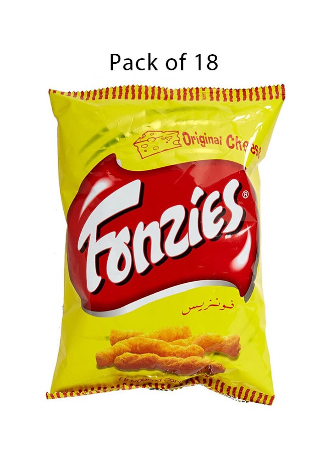 FONZIES - Cheese Flavoured Corn Snacks 28grams Pack of 18 - Image 1