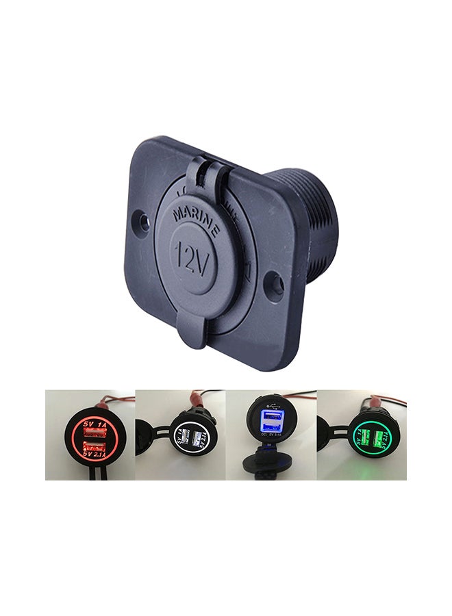 شاحن سيارة بمنفذي USB 2.1 أمبير/ 1 أمبير - Image 1
