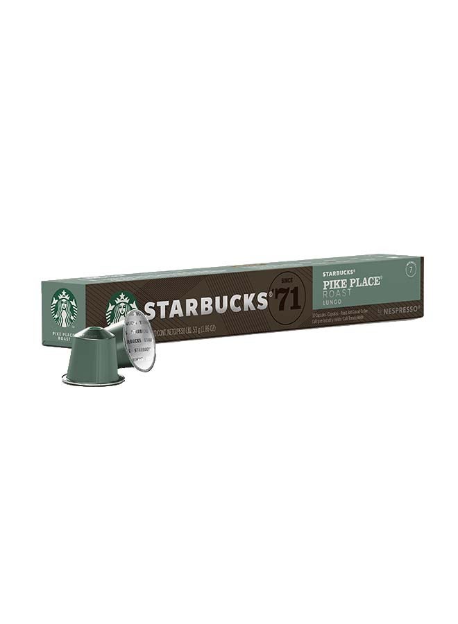 Starbucks Pike Place Roast Lungo Coffee Pods 53grams - Image 1