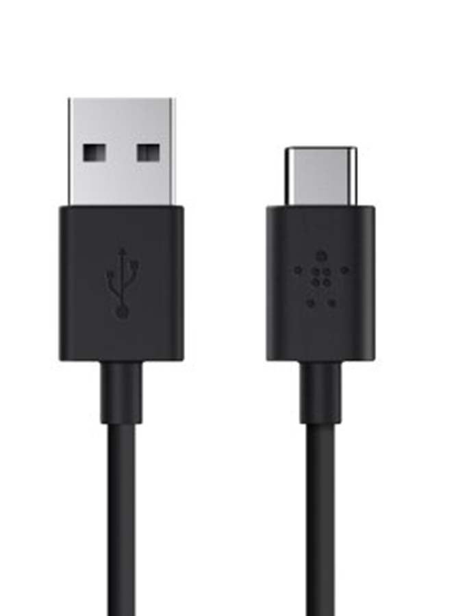 belkin USB 2.0 Type-A To Type-C Charge Cable Black  - Image 1