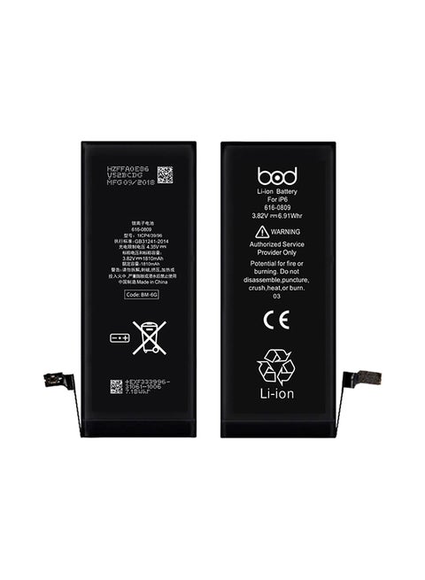 بطارية لآيفون 6 1810.0 mAh أسود