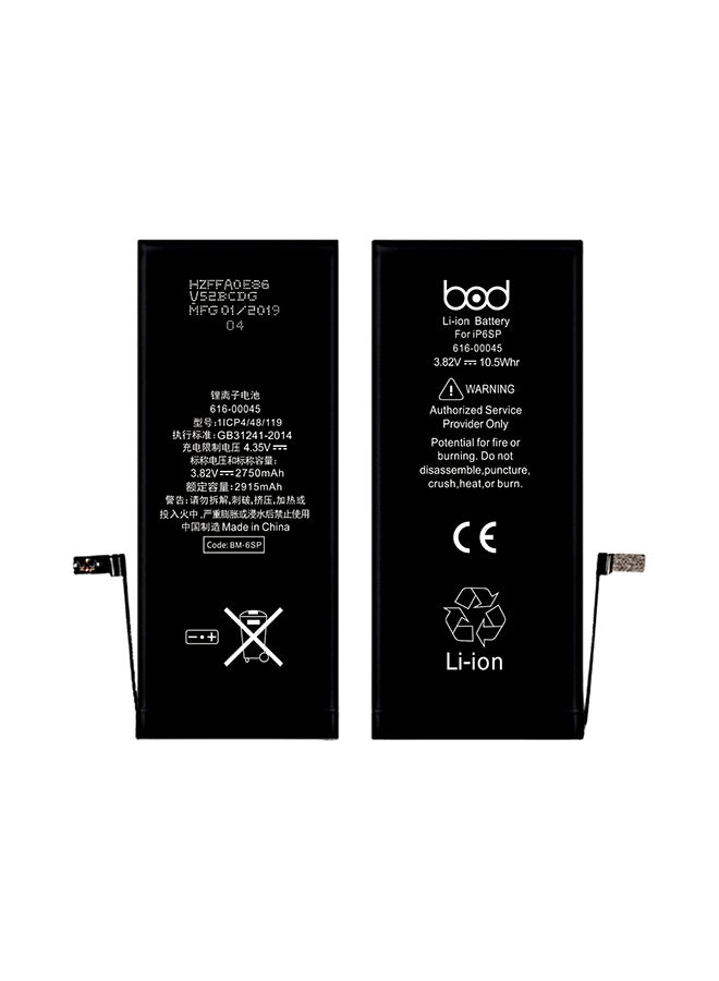 BOD 2750.0 mAh Battery For IPhone 6 S Plus Black - Image 1