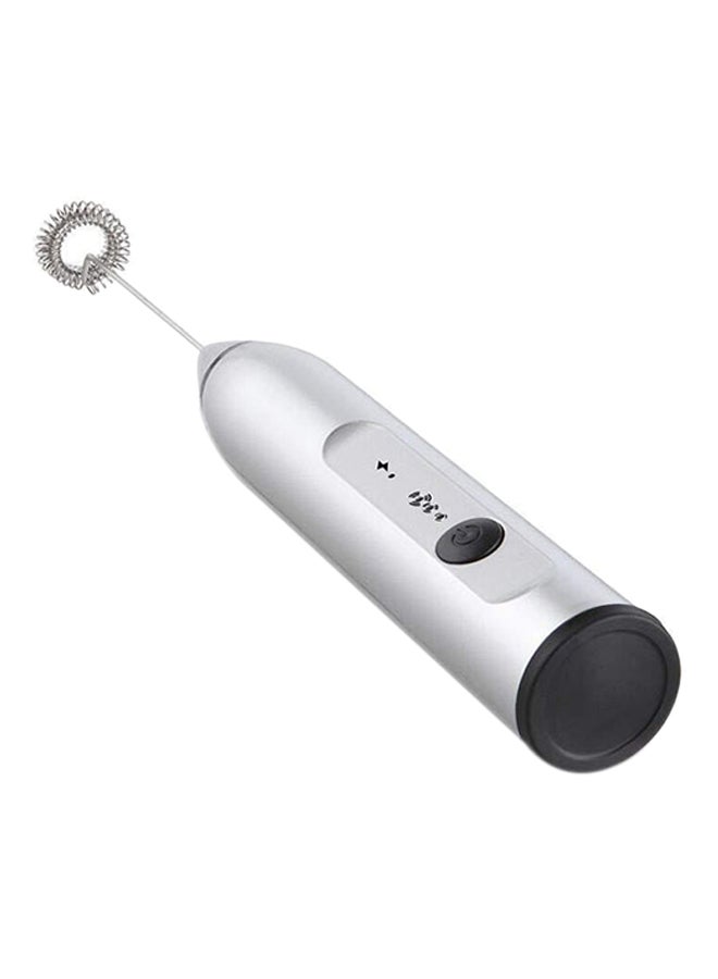 Rechargeable Handheld Milk Frother Silver 22 x 4.5 x 4.5cm - Image 2