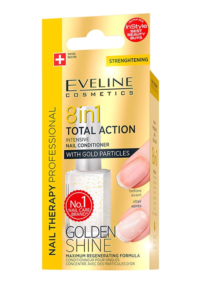 EVELINE COSMETICS 8-In-1 Total Action Intensive Nail Conditioner Clear - Image 1