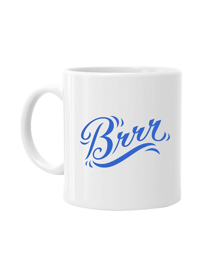 إم إي سي مج مطبوعة بكلمة Brrr من إم إي سي أبيض