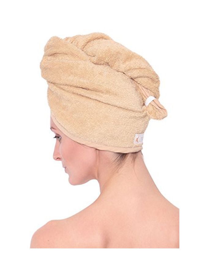 TexereSilk Bamboo Viscose Hair Towel Yellow - Image 2