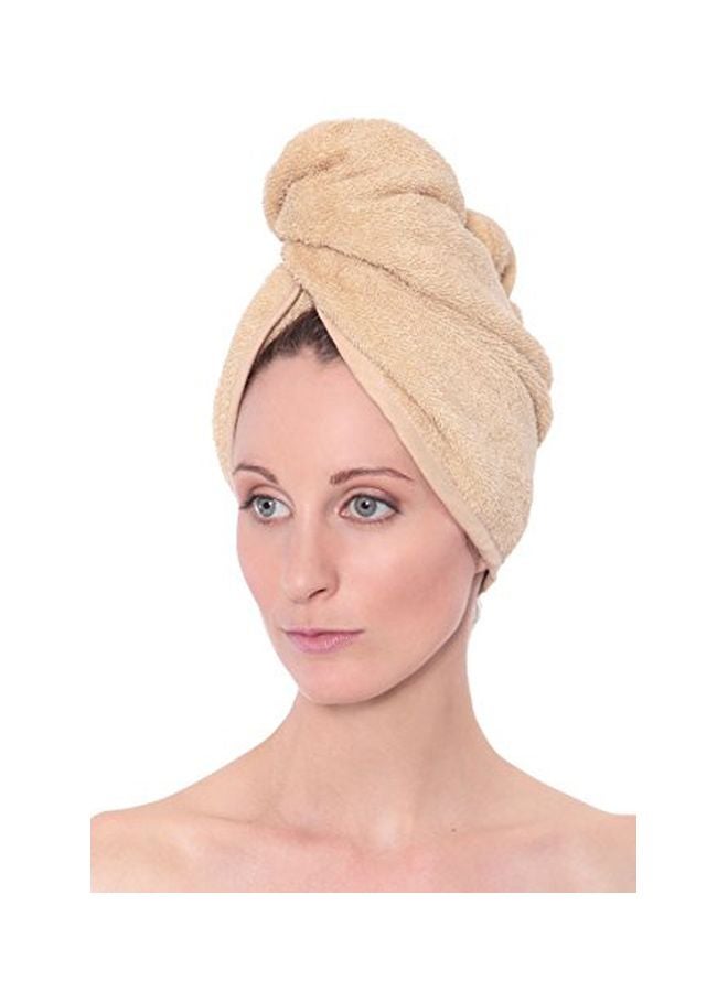 TexereSilk Bamboo Viscose Hair Towel Yellow - Image 3