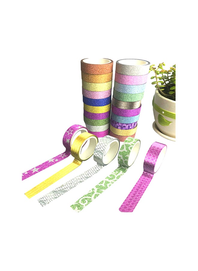 Generic 25-Piece DIY Self Adhesive Masking Tape Set Multicolour  - Image 1